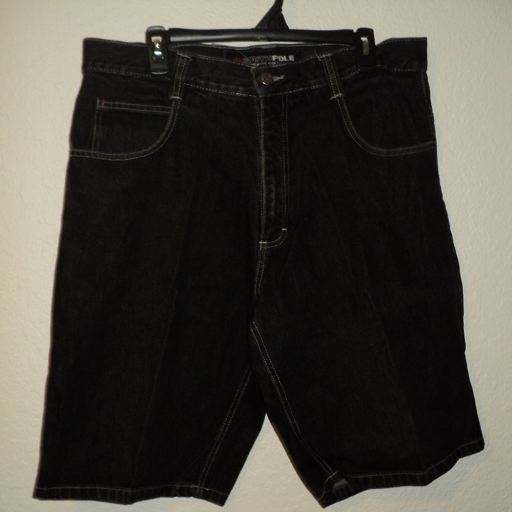 South Pole Black Shorts